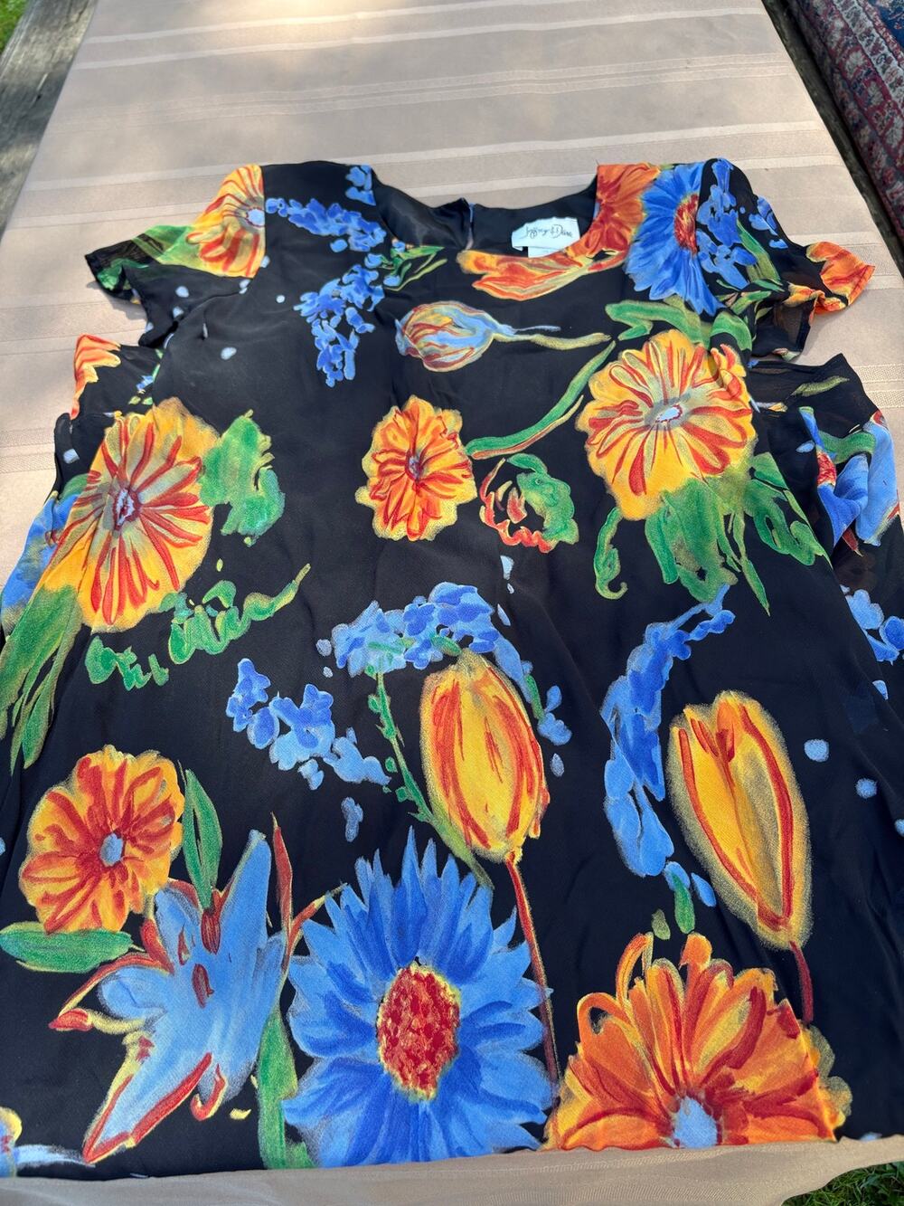 Jeffrey & Dara Women’s Size 8 Black Floral Tiered Dress